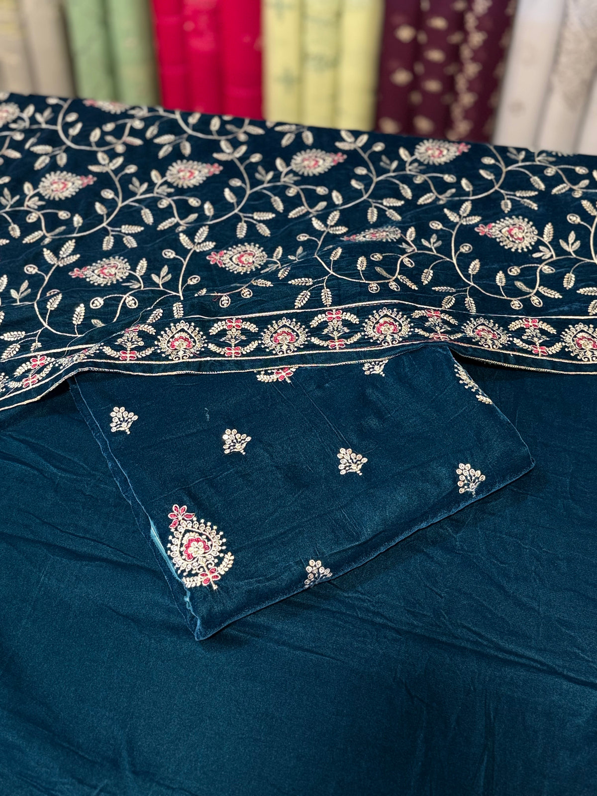 Velvet 3Ps | Multi Buti Shawl