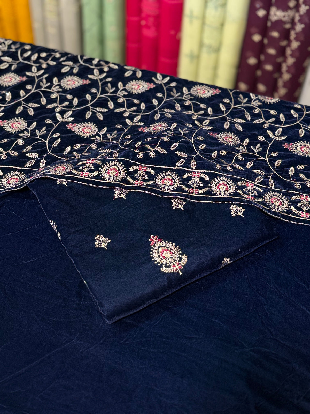Velvet 3Ps | Multi Buti Shawl