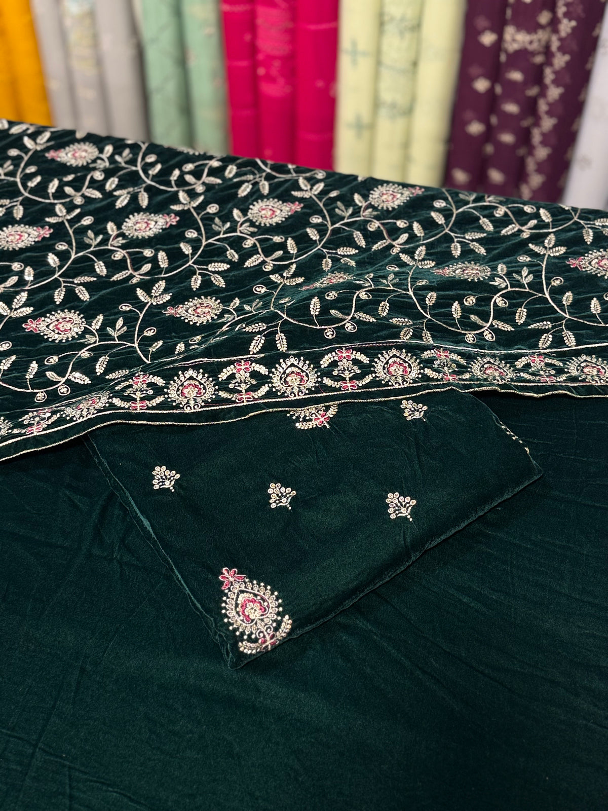 Velvet 3Ps | Multi Buti Shawl